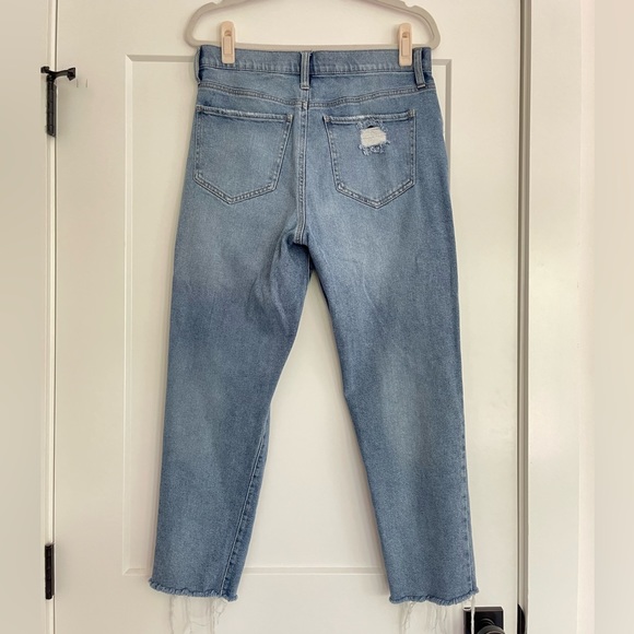 Distressed High Rise Mom Jeans - Picture 3 of 3